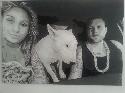 baba-speck-mit-splinter-und-frau-im-auto