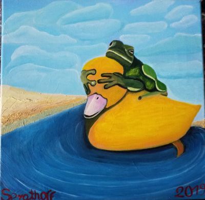 das-kuecken-und-der-frosch